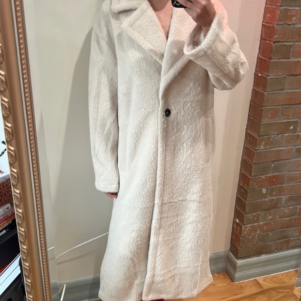 Women's Cream Long Coat